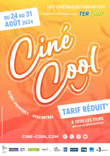 affiche 27e Édition de Ciné Cool du 24 au 31 août 2024