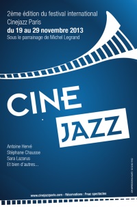 affiche 2ème édition du festival Cinejazz de Paris