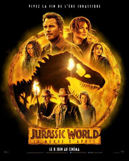 affiche Jurassic World- Le Monde d'après